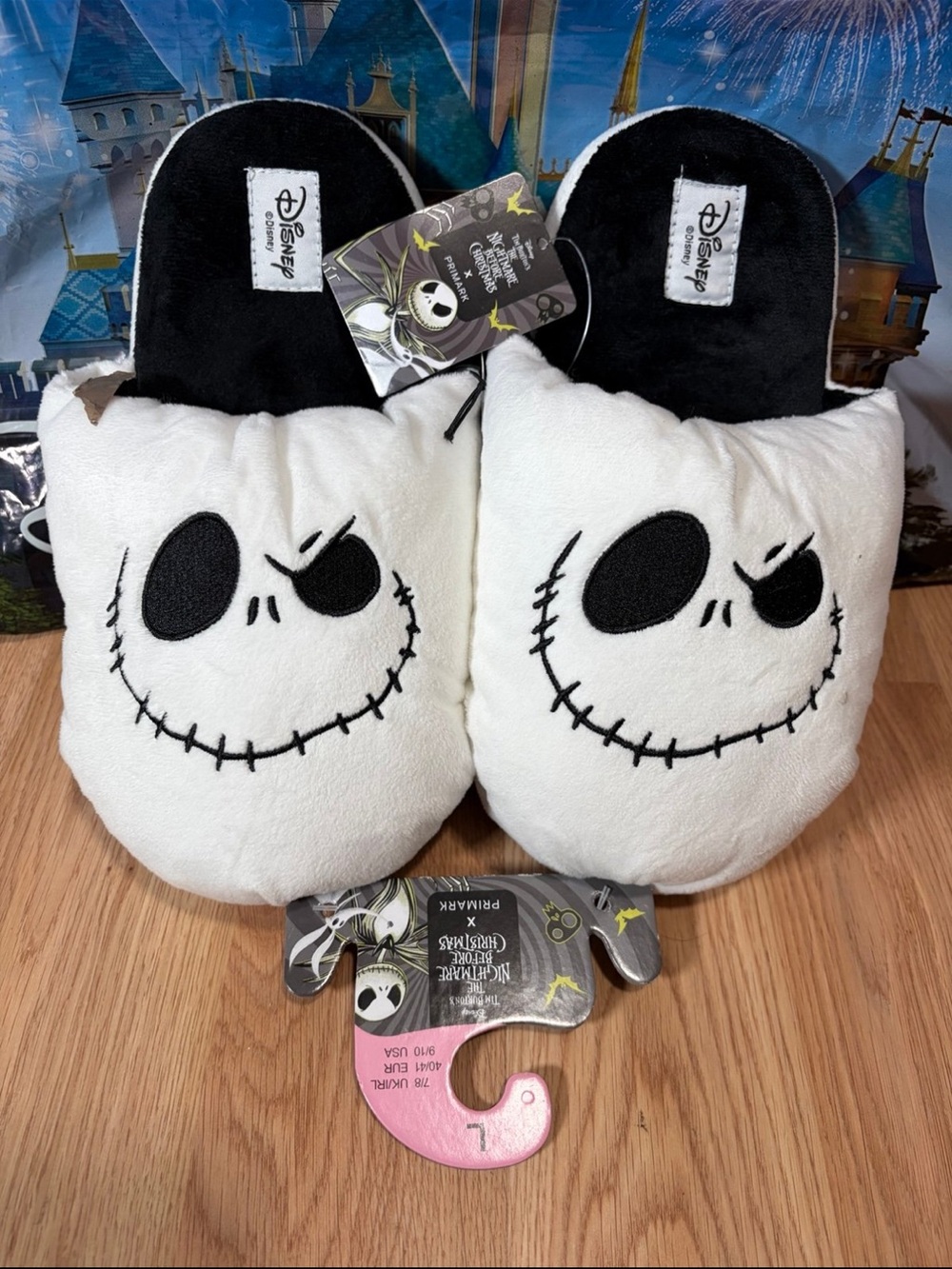 Disney Nightmare Before Christmas Jack Skellington Slippers L 9/10 Primark